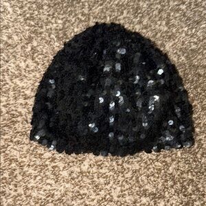 Black Sequin Women's Hat